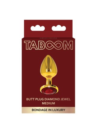 Butt Plug With Diamond Jewel M Gold SCALA