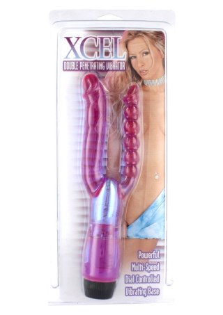 Double Penetrating Vibrator Transparent SCALA