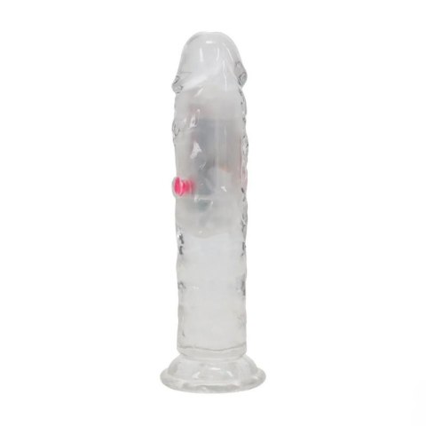 LED Vibrating Straight Cock - 15 cm - Transparent Boss of toys