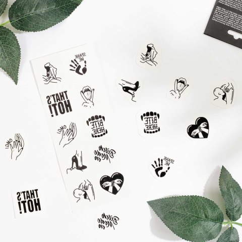 SET of 10 TEMPORARY TATTOOS - KINKY COLLECTION Secret Play - FEMARVI S.L.