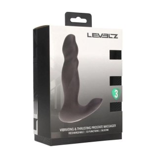Vibrating and Thrusting Silicone Prostate Massager - Black Boss of toys