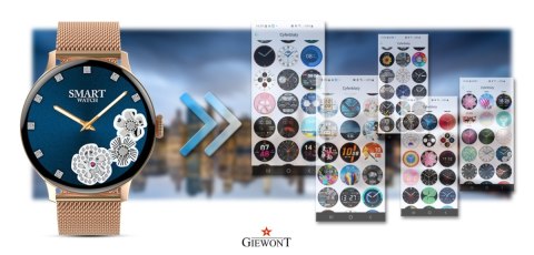 Smartwatch Damski GIEWONT Różowe Złoto GW330-1 Giewont
