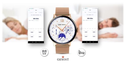 Smartwatch Damski GIEWONT Różowe Złoto GW330-1 Giewont