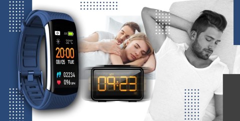 Smartwatch GIEWONT Czarno Granatowy 2 Paski GW200-6 Giewont