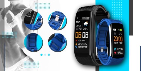 Smartwatch GIEWONT Czarno Niebieski 2 Paski GW200-7 Giewont