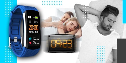 Smartwatch GIEWONT Czarno Niebieski 2 Paski GW200-7 Giewont