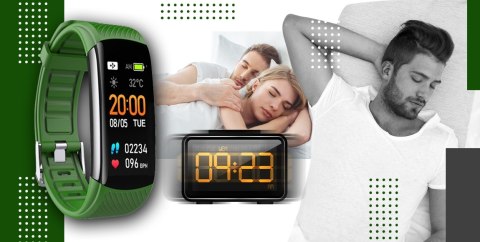 Smartwatch GIEWONT Czarno Zielony 2 Paski GW200-5 Giewont