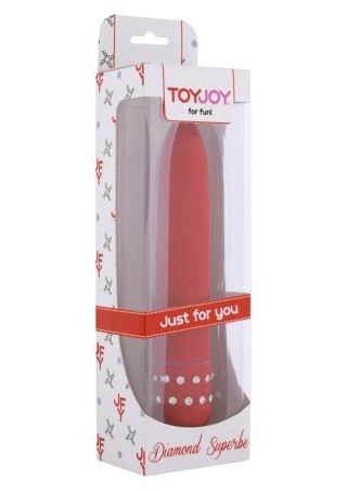 Wibrator Diamond Superbe Vibe ToyJoy czerwony 15.5 cm TOYJOY