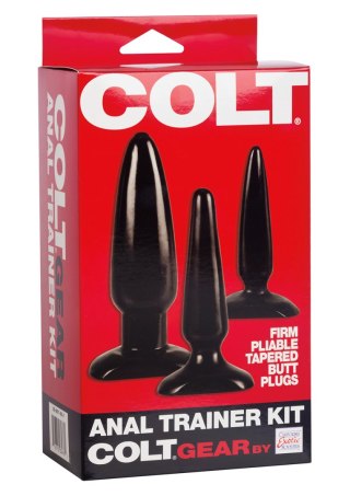 Zestaw korków analnych Colt Trainer Kit Calexotics czarny PVC CalExotics