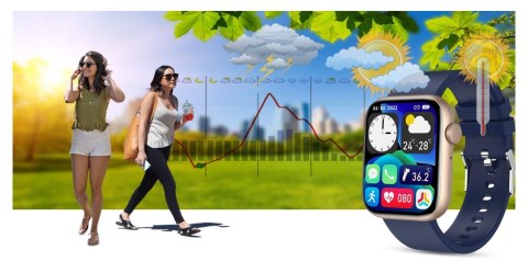 Smartwatch Damski Gravity GT3-4 Różowo-Granatowy Gravity