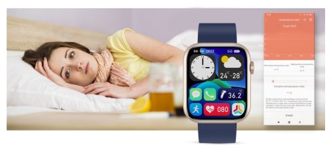 Smartwatch Damski Gravity GT3-4 Różowo-Granatowy Gravity