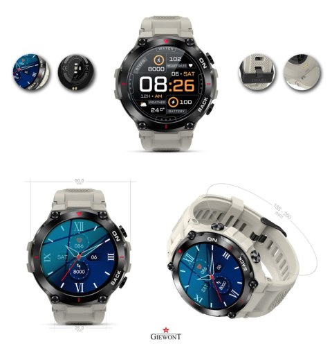 Smartwatch GIEWONT Pionier GPS GW460-3 - Light Stone Giewont