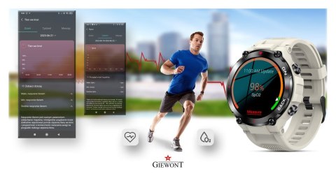 Smartwatch GIEWONT Pionier GPS GW460-3 - Light Stone Giewont