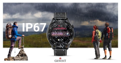 Smartwatch GIEWONT Vertex SmartCall GW450-2 Carbon/Carbon Leather Giewont