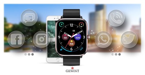 Smartwatch Giewont Różowo-Czarny GW230-3 Giewont