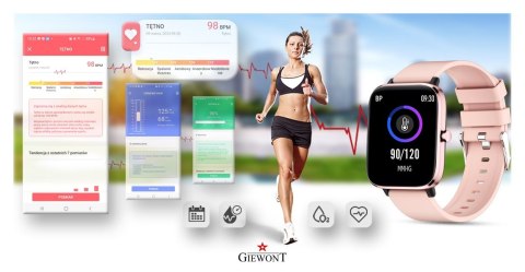 Smartwatch Giewont Różowy GW230-1  Giewont