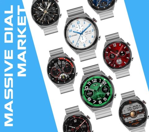 Smartwatch Rubicon RNCE99 Black Metal + Silicon SMARUB194 RUBICON