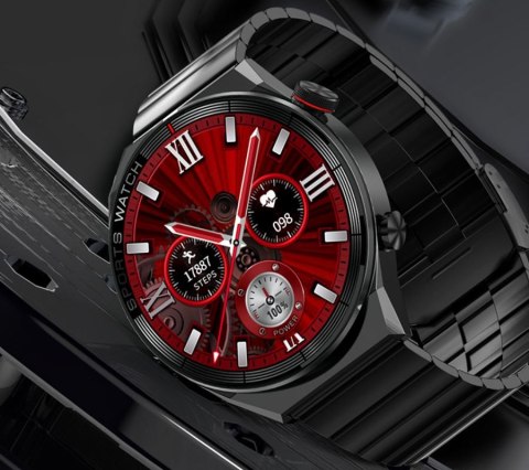 Smartwatch Rubicon RNCE99 Black Metal + Silicon SMARUB194 RUBICON