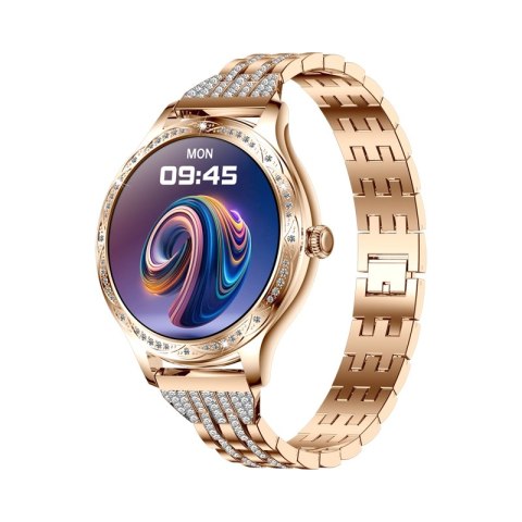 Smartwatch Damski VELTORI VT350-1 Bransoleta Różowe Złoto VELTORI