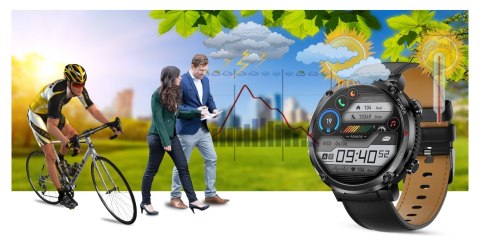 Smartwatch Gravity GT21-3 + Czarny Pasek Silikonowy Gravity