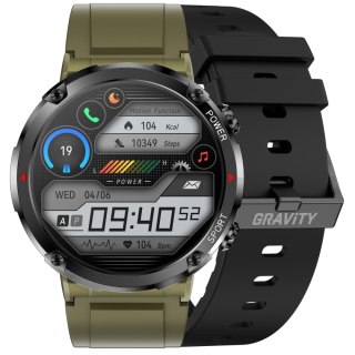 Smartwatch Gravity GT21-7 + Czarny Pasek Silikonowy Gravity