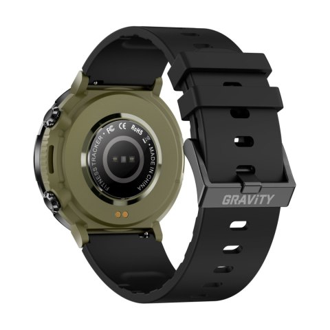 Smartwatch Gravity GT21-7 + Czarny Pasek Silikonowy Gravity