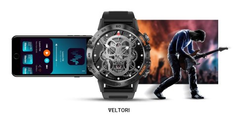 Smartwatch VELTORI VT120-1 Czarny Pasek Silikonowy VELTORI