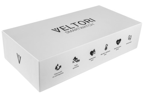 Smartwatch VELTORI VT130-1 Czarny Pasek Silikonowy VELTORI