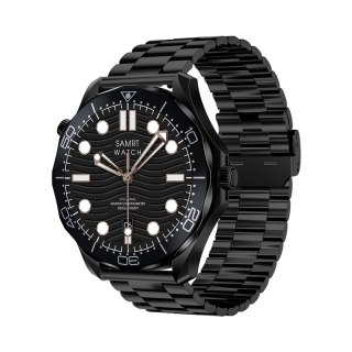 Smartwatch VELTORI VT150-1 Czarny Pasek Silikonowy + Czarna Bransoleta VELTORI