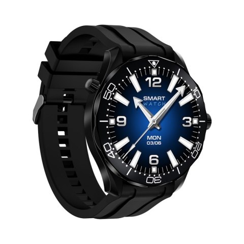 Smartwatch VELTORI VT150-1 Czarny Pasek Silikonowy + Czarna Bransoleta VELTORI