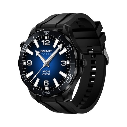 Smartwatch VELTORI VT150-1 Czarny Pasek Silikonowy + Czarna Bransoleta VELTORI