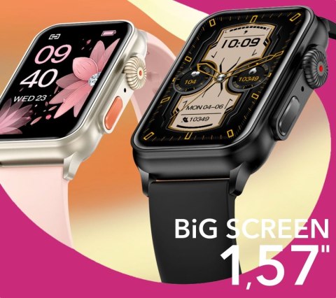 Smartwatch Damski RUBICON RNCF06 Black SMARUB222 RUBICON