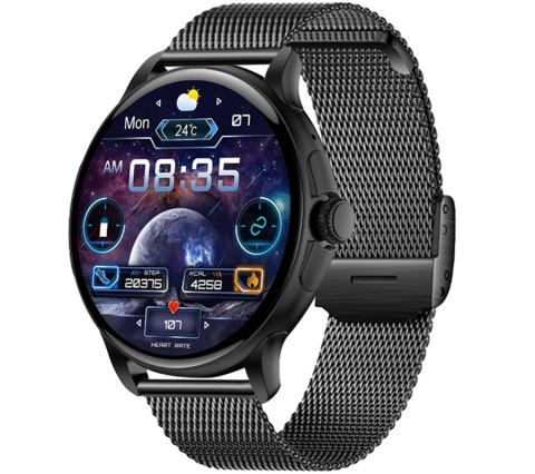 Smartwatch Damski Rubicon RNCF35 BLACK Bransoleta + Pasek RUBICON