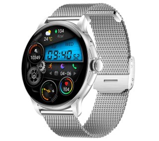 Smartwatch Damski Rubicon RNCF35 SILVER Bransoleta + Pasek RUBICON