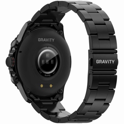 Smartwatch Męski GRAVITY GT16-2 Black / Czarna Bransoleta Gravity