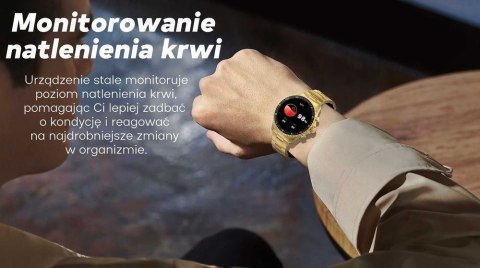Smartwatch Męski GRAVITY GT16-2 Black / Czarna Bransoleta Gravity
