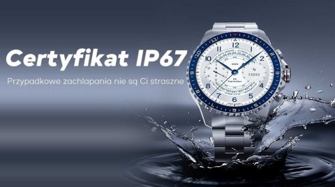 Smartwatch Męski GRAVITY GT16-2 Black / Czarna Bransoleta Gravity