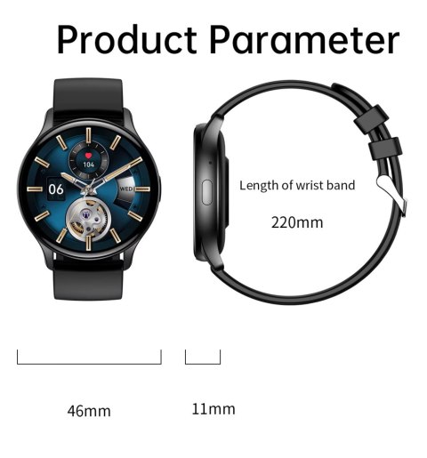 Smartwatch RUBICON RNCF11 Black SMARUB240 RUBICON
