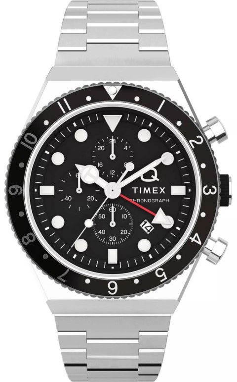 Zegarek Męski TIMEX Q Timex 3-Time Zone Chronograph TW2V69800 + BOX Timex