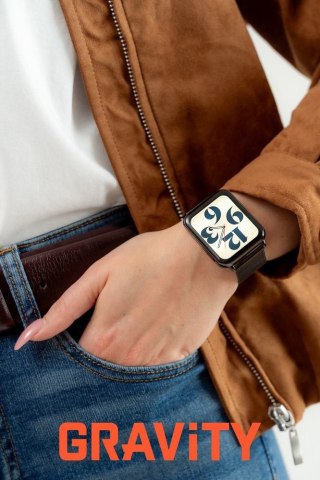 Smartwatch Gravity Biało Czarny 2 Paski GT17-8 Gravity