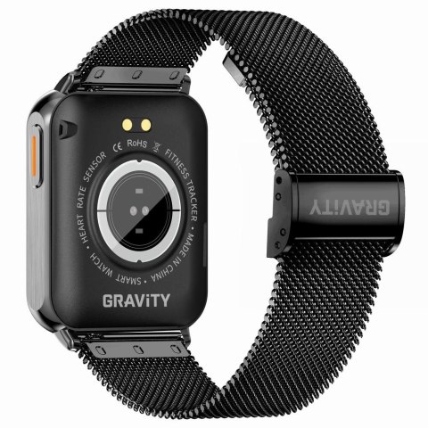 Smartwatch Gravity Czarny 2 Paski GT17-7 Gravity