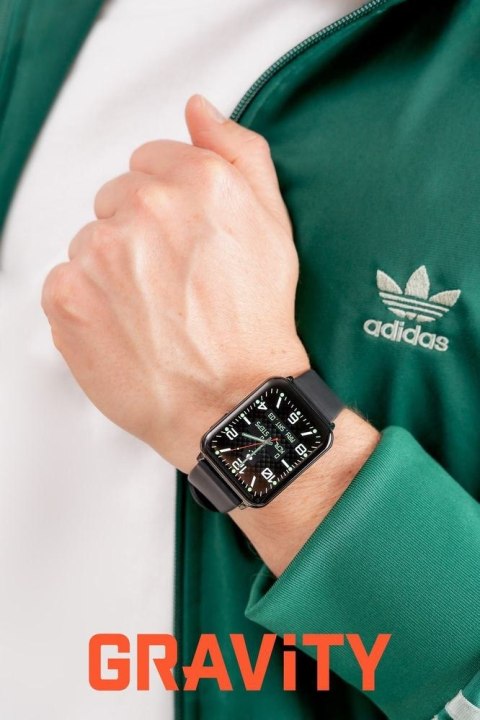 Smartwatch Gravity Czarny 2 Paski GT17-7 Gravity