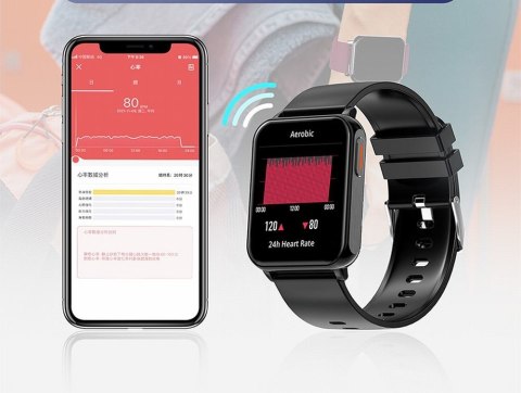 Smartwatch Gravity Czarny 2 Paski GT17-7 Gravity