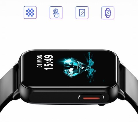 Smartwatch Gravity Czarny 2 Paski GT17-7 Gravity