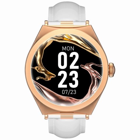 Smartwatch Gravity Różowe Złoto Biały GT25-5 Gravity