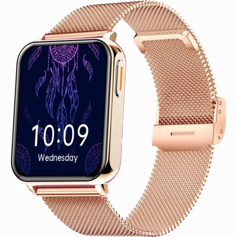 Smartwatch Gravity Różowe Złoto Szary 2 Paski GT17-4 Gravity
