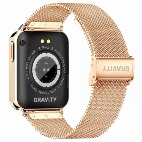 Smartwatch Gravity Różowe Złoto Szary 2 Paski GT17-4 Gravity