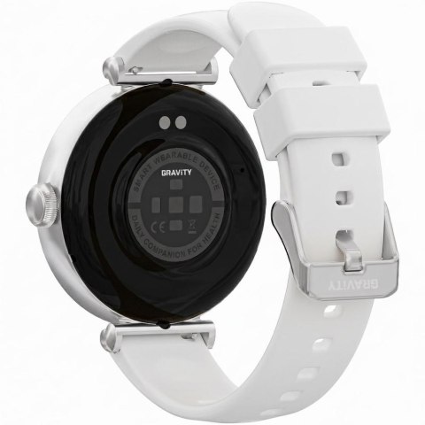 Smartwatch Gravity Srebrno Biały 2 Paski GT26-8 Gravity
