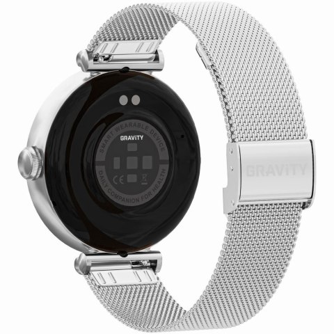 Smartwatch Gravity Srebrno Biały 2 Paski GT26-8 Gravity