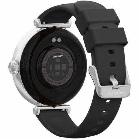 Smartwatch Gravity Srebrno Różowe Złoto Czarny 2 Paski GT26-5 Gravity
